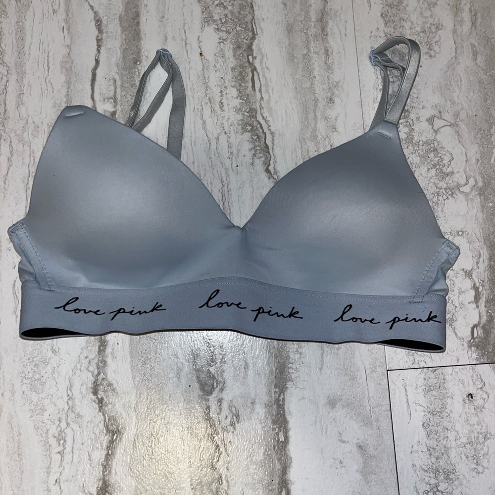PINK Victoria's Secret Women's Soft Blue Bra